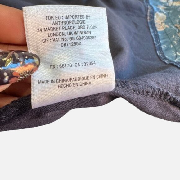 Akemi + Kin for Anthropologie Mixed Boho Floral Tunic Tee Top (Size S) - Picture 12 of 15